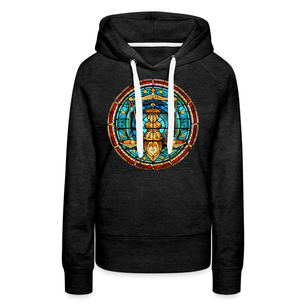 Women’s Mosaic Libra Premium Hoodie - charcoal grey