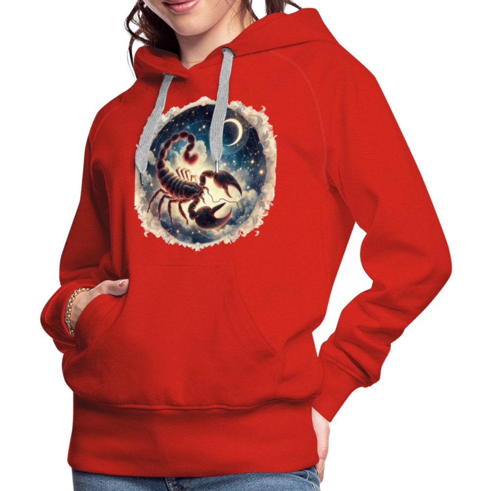 Women’s Mythical Scorpio Premium Hoodie - red