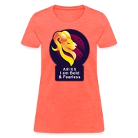 Thumbnail for Women's Glow Aries T-Shirt - heather coral