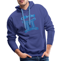 Thumbnail for Men's Power Words Gemini Premium Hoodie - royal blue