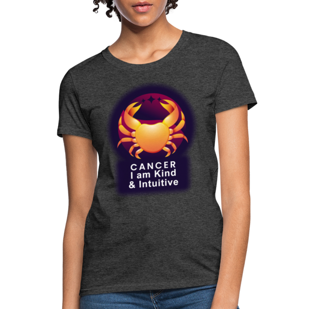 Women's Glow Cancer T-Shirt - heather black