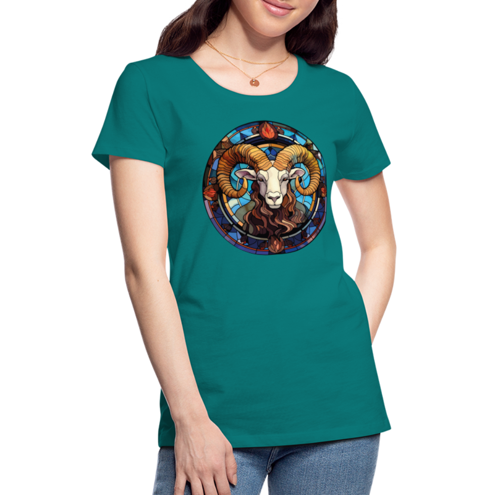 Women’s Mosaic Aries Premium T-Shirt - teal