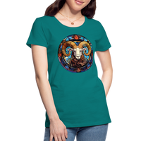 Thumbnail for Women’s Mosaic Aries Premium T-Shirt - teal