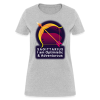 Thumbnail for Women's Glow Sagittarius T-Shirt - heather gray