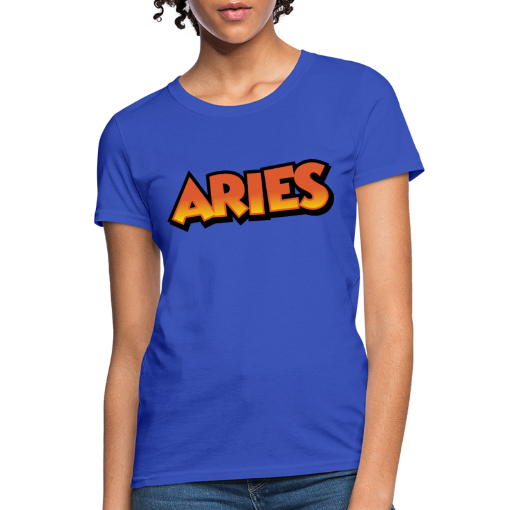 Women's Aries New Design T-Shirt - royal blue