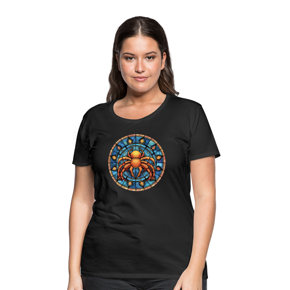 Women’s Mosaic Cancer Premium T-Shirt - black