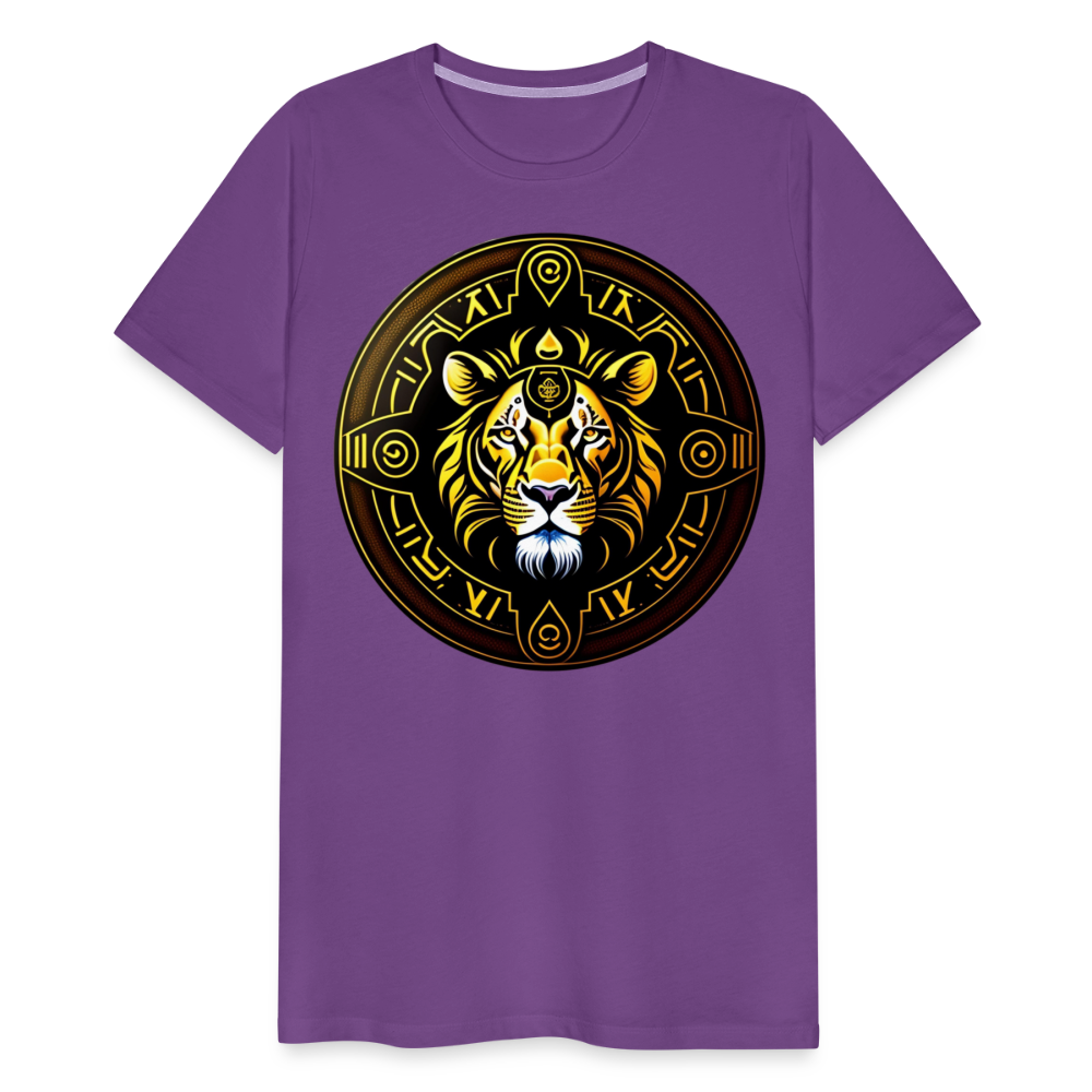 Men's Mythical Leo Premium T-Shirt - purple