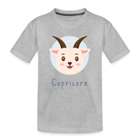 Thumbnail for Kid’s Astro Toon Capricorn Premium Organic T-Shirt - heather gray