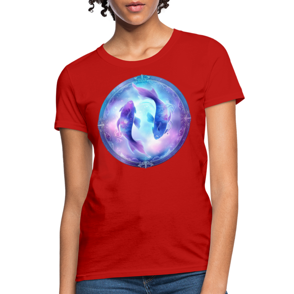 Women's Classic Pisces T-Shirt - red