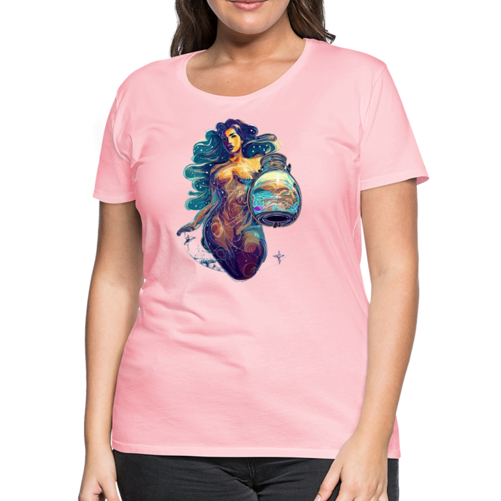 Women’s Mythical Aquarius Premium T-Shirt - pink