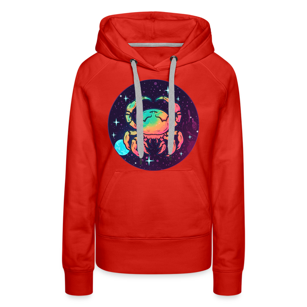 Women’s Mystic Cancer Premium Hoodie - red