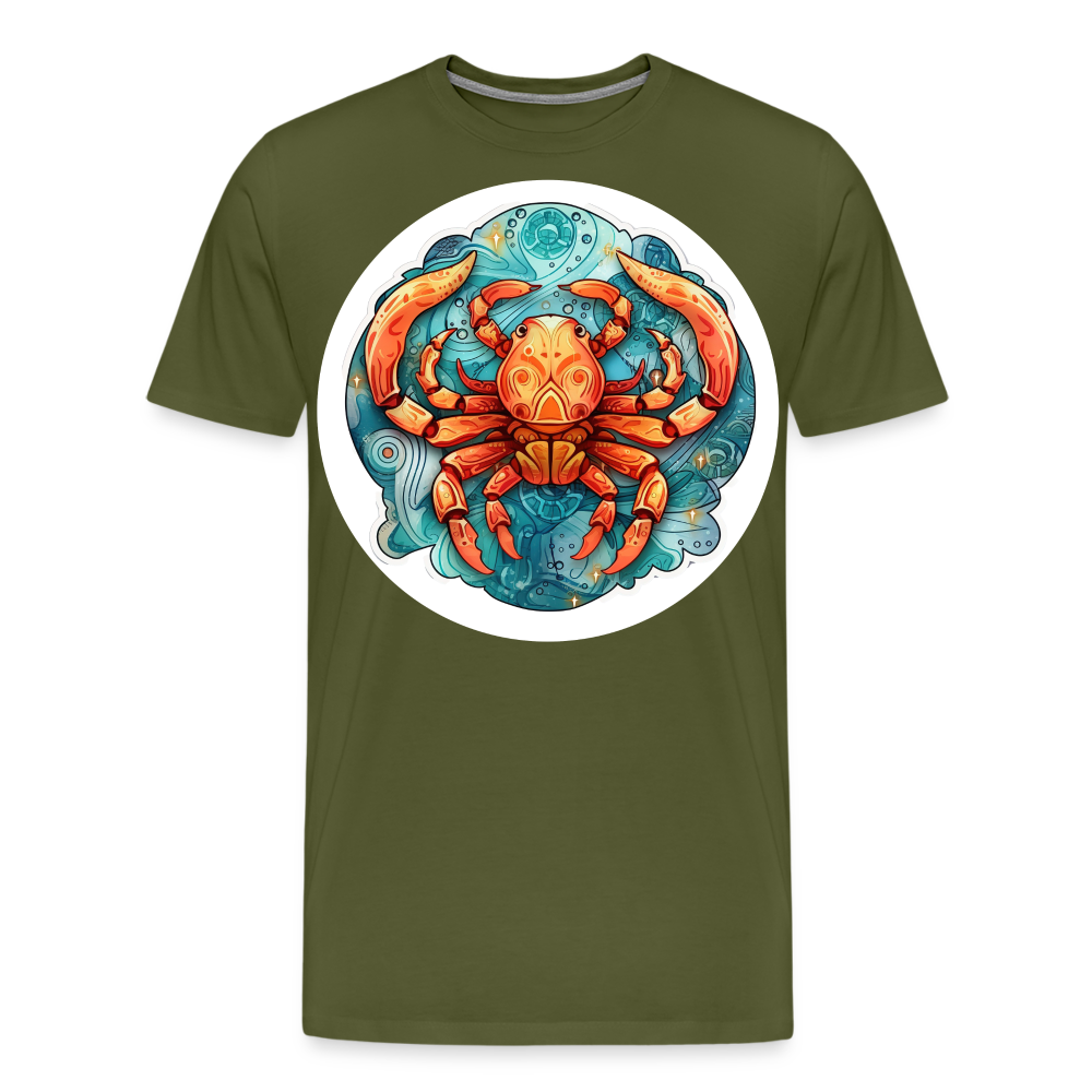 Men's Symbol Cancer Premium T-Shirt - olive green