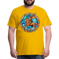 Thumbnail for Men's Mosaic Sagittarius Premium T-Shirt - sun yellow