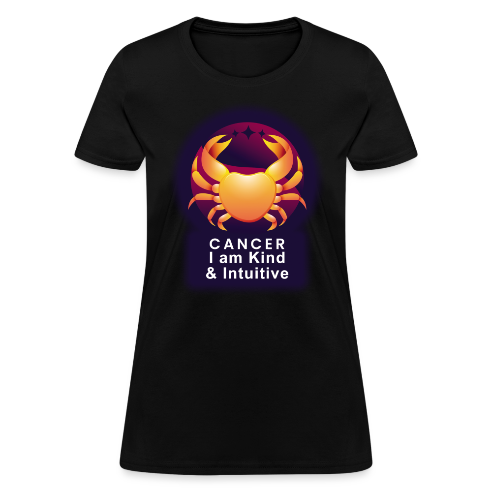 Women's Glow Cancer T-Shirt - black