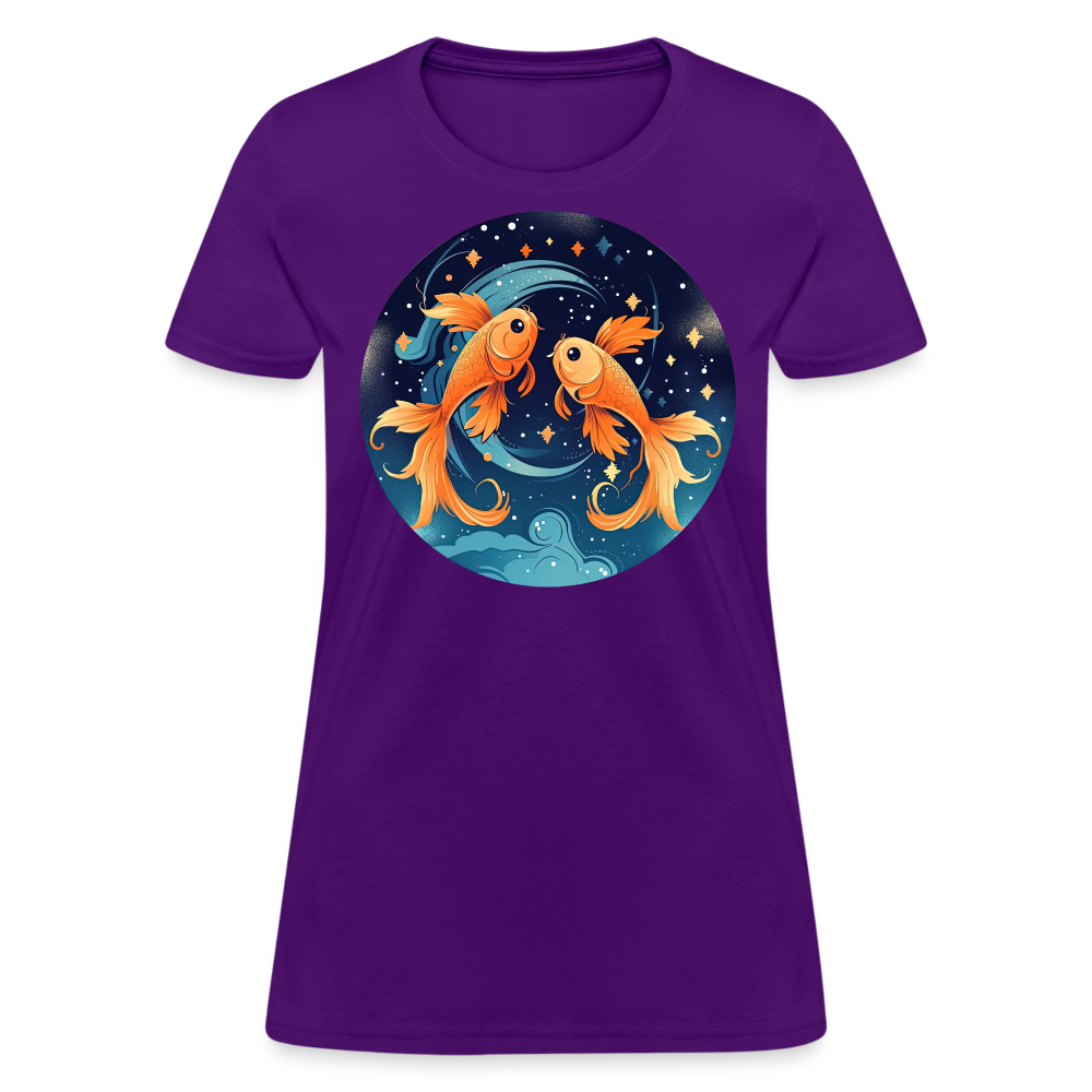 Women's Magic Pisces T-Shirt - purple