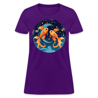 Thumbnail for Women's Magic Pisces T-Shirt - purple