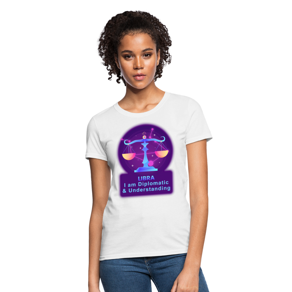 Women's Neon Libra T-Shirt - white