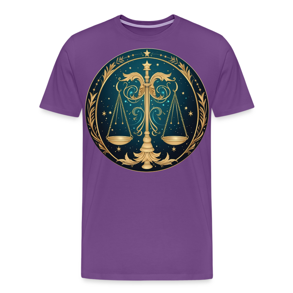 Men's Mystic Libra Premium T-Shirt - purple