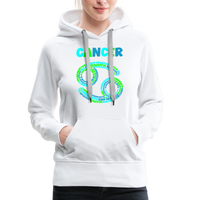 Thumbnail for Women's Power Words Cancer Premium Hoodie - white