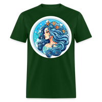 Thumbnail for Men's Symbol Aquarius Classic T-Shirt - forest green