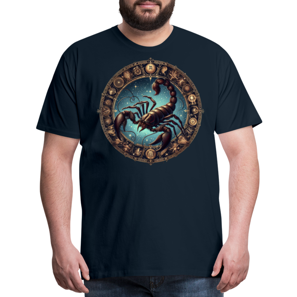 Men's Mythical Scorpio Premium T-Shirt - deep navy