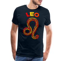 Thumbnail for Men's Power Words Leo Premium T-Shirt - deep navy