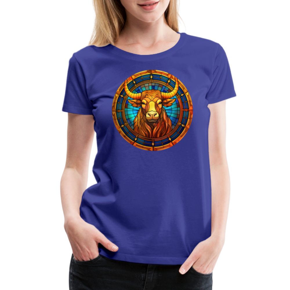 Women’s Mosaic Taurus Premium T-Shirt - royal blue