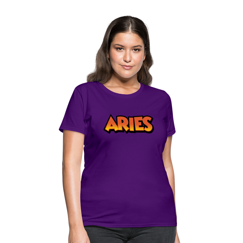 Women's Aries New Design T-Shirt - purple