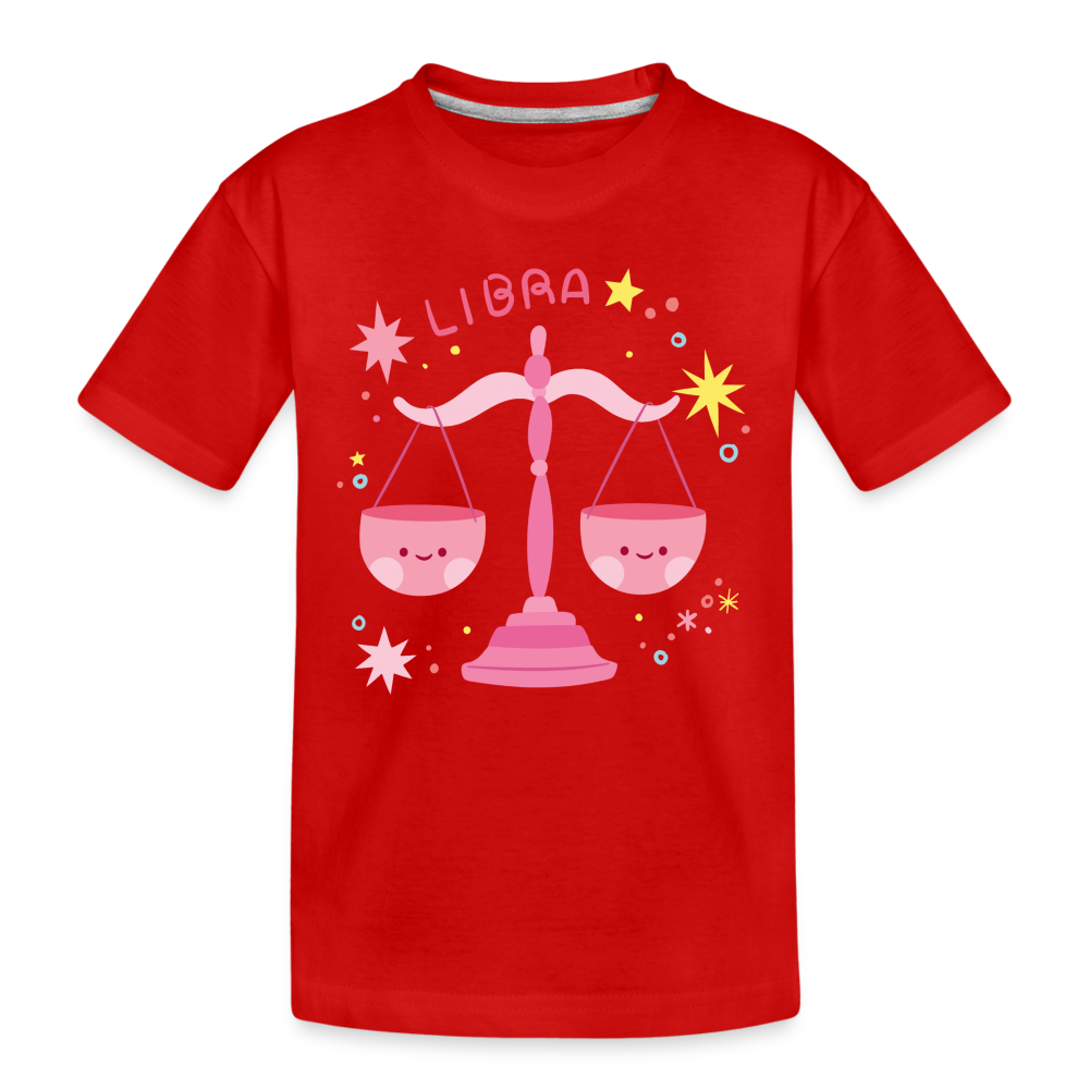 Kid’s Pinky Libra Premium Organic T-Shirt - red