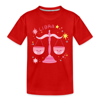 Thumbnail for Kid’s Pinky Libra Premium Organic T-Shirt - red