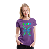 Thumbnail for Women's Power Words Pisces Premium T-Shirt - purple