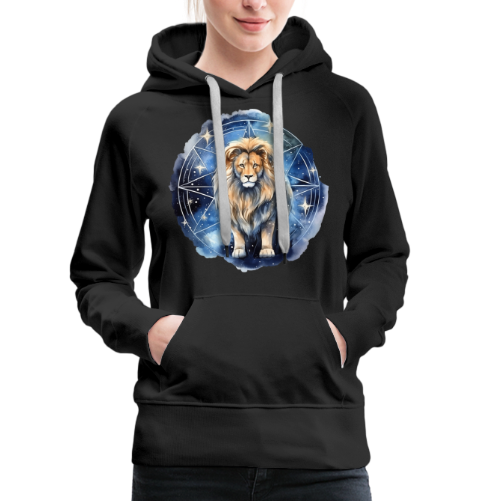 Women’s Mythical Leo Premium Hoodie - black