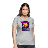 Thumbnail for Women's Glow Capricorn T-Shirt - heather gray