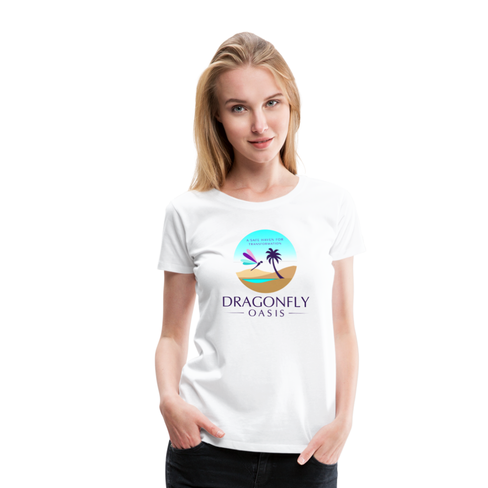 Women's Dragonfly Oasis V.1 Premium T-Shirt - white