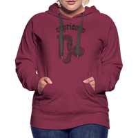 Thumbnail for Women's Power Words Capricorn Premium Hoodie - burgundy