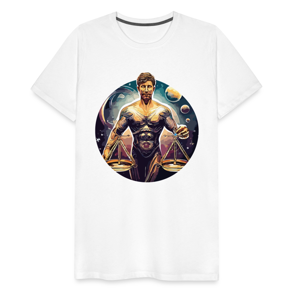 Men's Mythical Libra Premium T-Shirt - white