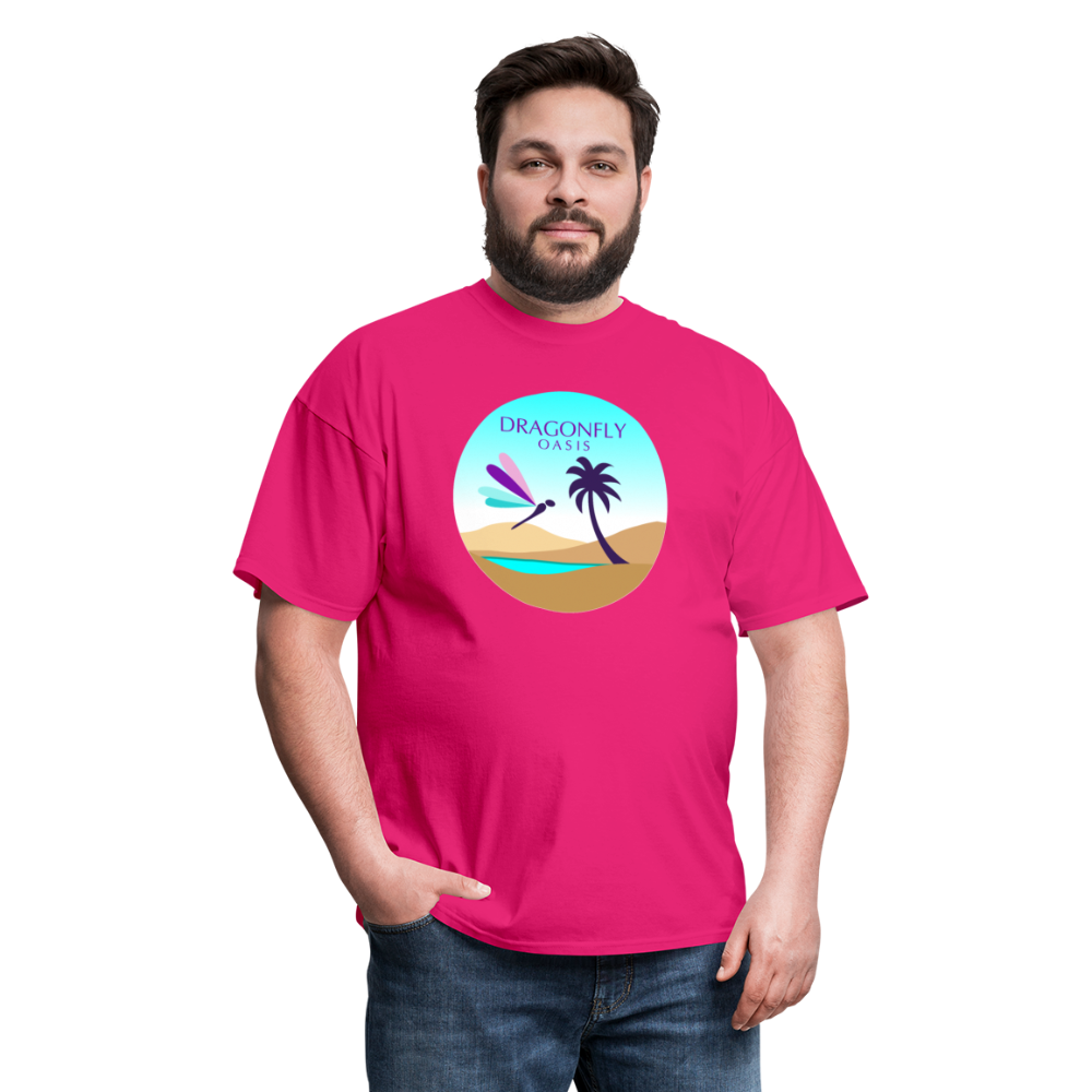 Men's Dragonfly 2nd Logo Classic T-Shirt - fuchsia