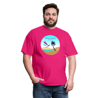 Thumbnail for Men's Dragonfly 2nd Logo Classic T-Shirt - fuchsia