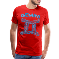 Thumbnail for Men's Power Words Gemini Premium T-Shirt - red