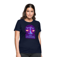 Thumbnail for Women's Neon Libra T-Shirt - navy