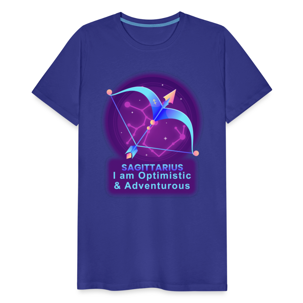 Men's Neon Sagittarius Premium T-Shirt - royal blue