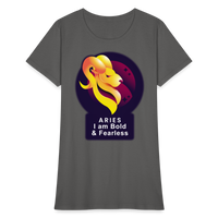 Thumbnail for Women's Glow Aries T-Shirt - charcoal