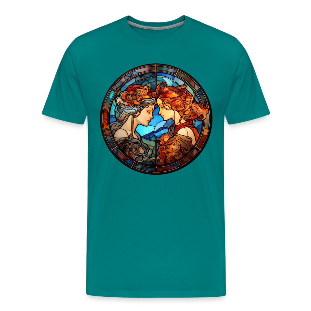 Men's Mosaic Gemini Premium T-Shirt - teal