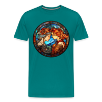 Thumbnail for Men's Mosaic Gemini Premium T-Shirt - teal