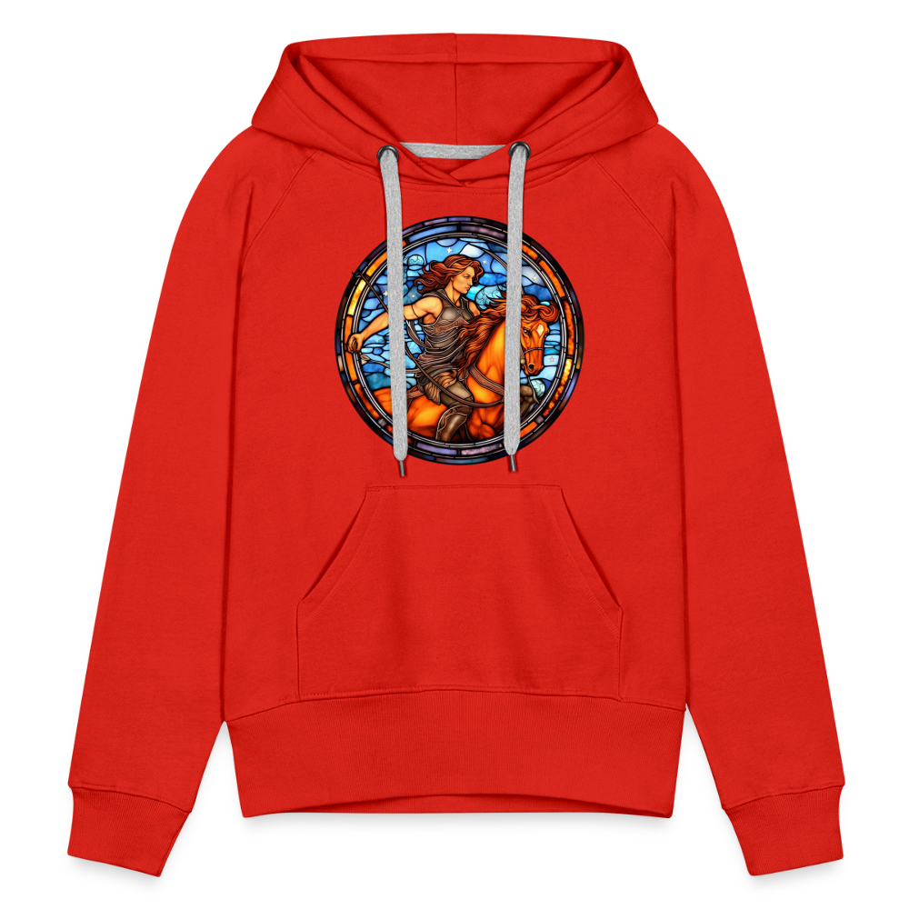 Women’s Mosaic Sagittarius Premium Hoodie - red