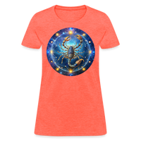 Thumbnail for Women's Symbol Scorpio T-Shirt - heather coral