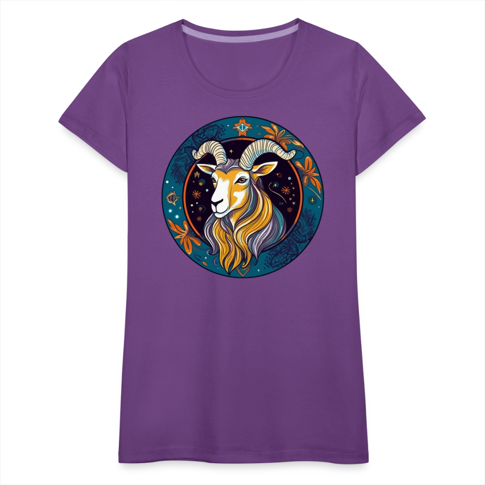 Women’s Mythical Capricorn Premium T-Shirt - purple