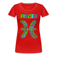 Thumbnail for Women's Power Words Pisces Premium T-Shirt - red