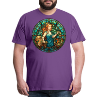 Thumbnail for Men's Mosaic Virgo Premium T-Shirt - purple