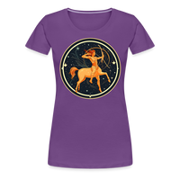 Thumbnail for Women’s Mystic Sagittarius Premium T-Shirt - purple